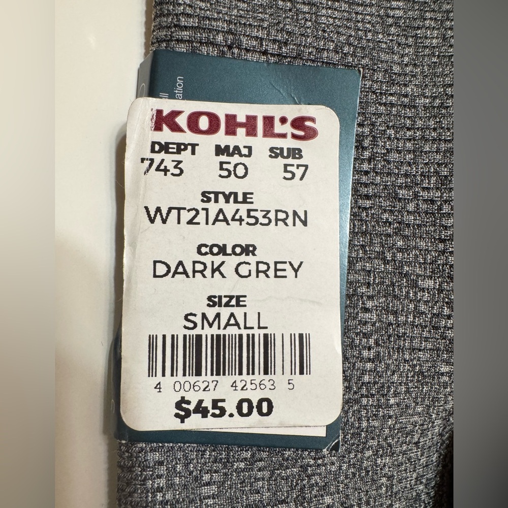 NWT Tek Gear Gray Capri Sweatpants Relaxed Fit Gray Size Small - Picture 3 of 7